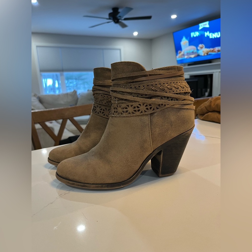 Fergie Heeled Ankle Boots
